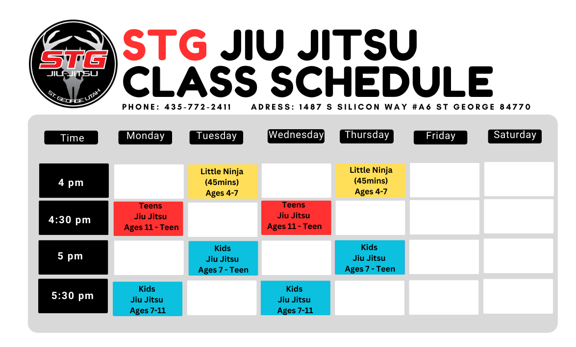 kids Jiu Jitsu schedule kids Jiu Jitsu schedule